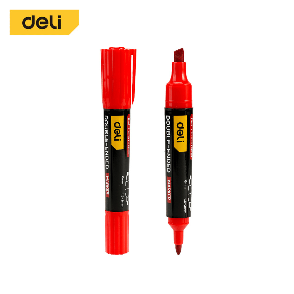 มาร์กเกอร์ DELI EDL-DT03-E1-RD-01 สีแดง_0
